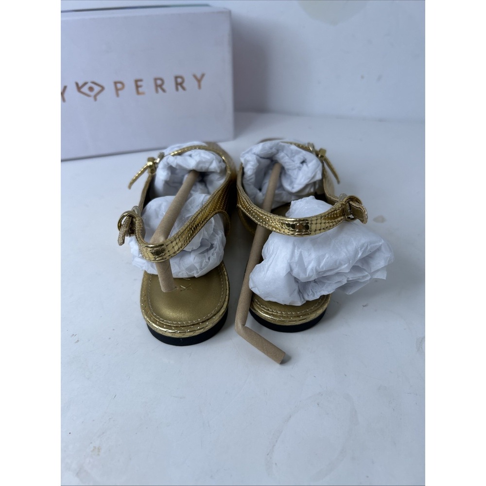 Katy Perry Women's The Evie Mary Jane Sling Back Gold Sz 6.5M - Picture 4 of 8